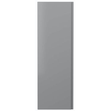 Hudson Reed Urban Wall Hung Satin Grey Tall Bathroom Cabinet 400 x 1200mm - Single Door