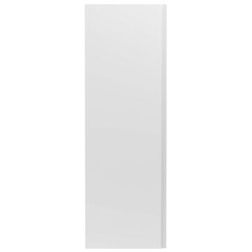 Hudson Reed Urban Wall Hung Satin White Tall Bathroom Cabinet 400 x 1200mm - Single Door