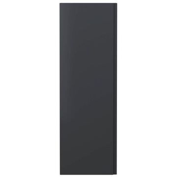 Hudson Reed Urban Wall Hung Soft Black Tall Bathroom Cabinet 400 x 1200mm - Single Door