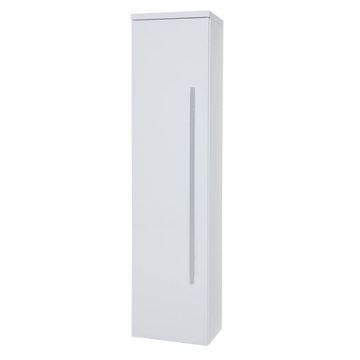 Kartell K-Vit Purity White Wall Hung Tall Bathroom Storage Cabinet 350 x 1400mm - Reversible Door