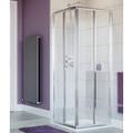 Lakes Classic Silver Frame Corner Entry Enclosure - CL1C075S