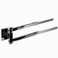 Jaquar Kubix Prime 447mm Stainless Steel Twin Swivel Towel Rail small Image 4