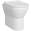 VitrA Integra Back To Wall Rimless WC Pan - White - 355 x 540mm small Image 4