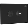 Jaguar Artize Cilica Dual Flush Buttons with Black Glass Wall Plate - 232 x 148mm small Image 4