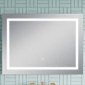 Hudson Reed Enif Landscape Aluminium Frontlit LED Mirror with Demister Pad - 800 x 600mm small Image 4