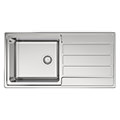 Reginox Envoy-10 Stainless Steel Inset Kitchen Sink with Drainer 1000 x 500mm - 1 Bowl small Image 4