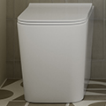 Nuie Orlen Rimless Back-To-Wall White WC Pan and Soft Close Seat - 346 x 530mm small Image 4