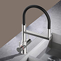 Reginox Aquabezi 4-in-1 Instant Hot Water Kitchen Tap with Tank and Filter - Swivel Spout small Image 4