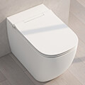 Imex Essence Back To Wall Rimless Smart Toilet with Soft Close Seat - White small Image 4