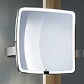 Smedbo Outline Square LED Shaving and Make-Up Mirror 200 x 200mm - Polished Chrome small Image 4