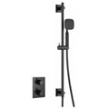 Flova Moonlight Concealed Square Thermostatic Shower Valve with Slider Rail and Hand Shower small Image 4