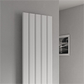 Reina Caldaro Vertical Flat Panel Designer Radiator - Aluminium - 1800mm High small Image 4