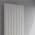 Reina Loco Vertical Curved Designer Radiator - Aluminium - Double Panel - 1800mm High small Image 4