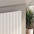 Reina Loco Horizontal Curved Designer Radiator - Aluminium - Double Panel - 600mm High small Image 4