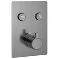 Flova Moonlight GoClick Concealed Square Shower Valve 2-Outlet - Short Lever Handle small Image 4