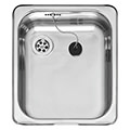 Reginox Stainless Steel Inset Kitchen Sink - 1 Bowl - 350 x 398mm small Image 4