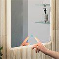 Sensio Celestia Rectangle Borderlit LED Mirror with Demister Pad - 500 x 700mm small Image 4