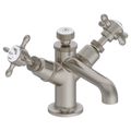 Burlington Guild Monobloc Traditional Basin Mixer Tap with Long Spout - Crosshead - Deck Mounted small Image 4