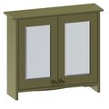 Burlington Guild Wall Hung Traditional Mirror Cabinet with Handles - 2 Door - 650 x 570mm small Image 4