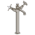 Burlington Guild Traditional Monobloc Tall Basin Mixer Tap - Crosshead - Deck Mounted - 281mm High small Image 4