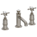 Burlington Guild 3 Hole Traditional Basin Mixer Tap - Crosshead Handles - Deck Mounted small Image 4