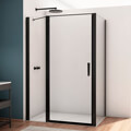 Kudos Divera Pivot Shower Door with Inline Panel and Handle - Aluminium Frame small Image 4