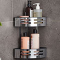 Miller Signature Wall Mounted Chrome Corner Shower Tidy with Removable Tray - 1 or 2 Tier small Image 4