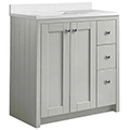Tavistock Lansdown Traditional Floorstanding Vanity Unit with Basin and Handles - 830 x 860mm small Image 4