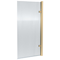 Nuie Pacific Aluminium Frame Hinged Square Fluted Bath Screen - 830 x 1520mm small Image 4