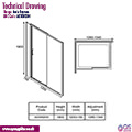 Merlyn Ionic Express Reversible Sliding Shower Door with Inline Panel - Aluminium Frame