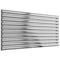 Reina Artena Horizontal Contemporary Column Radiator 1200 x 590mm - Stainless Steel small Image 4