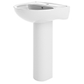 Nuie Lawton White Basin and Toilet Set small Image 4