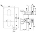 Crosswater Drift Concealed Rectangular Thermostatic Shower Valve - 2 or 3 Controls