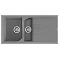 Reginox Ego-15 Granite Inset Kitchen Sink with Drainer 1000 x 500mm - 1.5 Bowl small Image 4