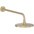 Britton Hoxton Round Fixed Overhead Rainshower with Arm 200 x 200mm - Single Spray Mode small Image 4