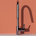 Ideal Standard Gusto Pull-Out Chrome Kitchen Mixer Tap with C-Shaped Swivel Spout - Dual Spray Modes small Image 4