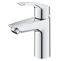 Grohe Eurosmart Contemporary S-Size Chrome Basin Mixer Tap with Pop-Up Waste - Curved Handle small Image 4
