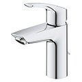Grohe Eurosmart Contemporary S-Size Chrome Basin Mixer Tap with Retractable Chain - Curved Handle small Image 4