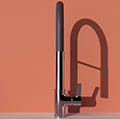 Ideal Standard Gusto Semi-Pro Pull-Out Chrome Kitchen Mixer Tap with Swivel Spout - 2 Spray Modes small Image 4