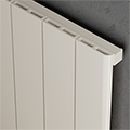 Kartell K-Rad Allegro Horizontal Flat Panel Radiator 575mm High - Aluminium small Image 4