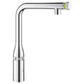 Grohe Essence SmartControl L-Shaped Pull-Out Kitchen Mixer Tap with Swivel Spout - Push Button small Image 4
