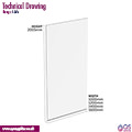 Ideal Standard I-Life Dual Access Frameless Wetroom Shower Screen - Bright Silver