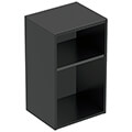 Geberit Smyle Square Wall Hung Open Shelf Bathroom Storage Low Cabinet - 360 x 600mm small Image 4