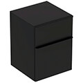 Geberit Smyle Square Wall Hung Bathroom Storage Low Cabinet 450 x 600mm - Two Drawers small Image 4
