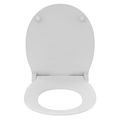 Armitage Shanks Contour 21+ Gloss White Slow Close Slim Toilet Seat and Cover small Image 4
