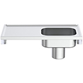 Armitage Shanks Clyde Stainless Steel Plaster Sink with Waste - Wall Mounted small Image 4