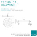 Vado Nebula Round Chrome Single Function Shower Head