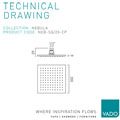 Vado Nebula Square Chrome Single Function Shower Head