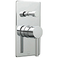 Vado Zoo Concealed Rectangular Manual Chrome Shower Valve - 1 Control small Image 4