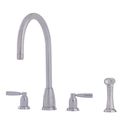 Perrin & Rowe Callisto 4 Hole Traditional Kitchen Mixer Tap with Detached Pull-Out Spray small Image 4